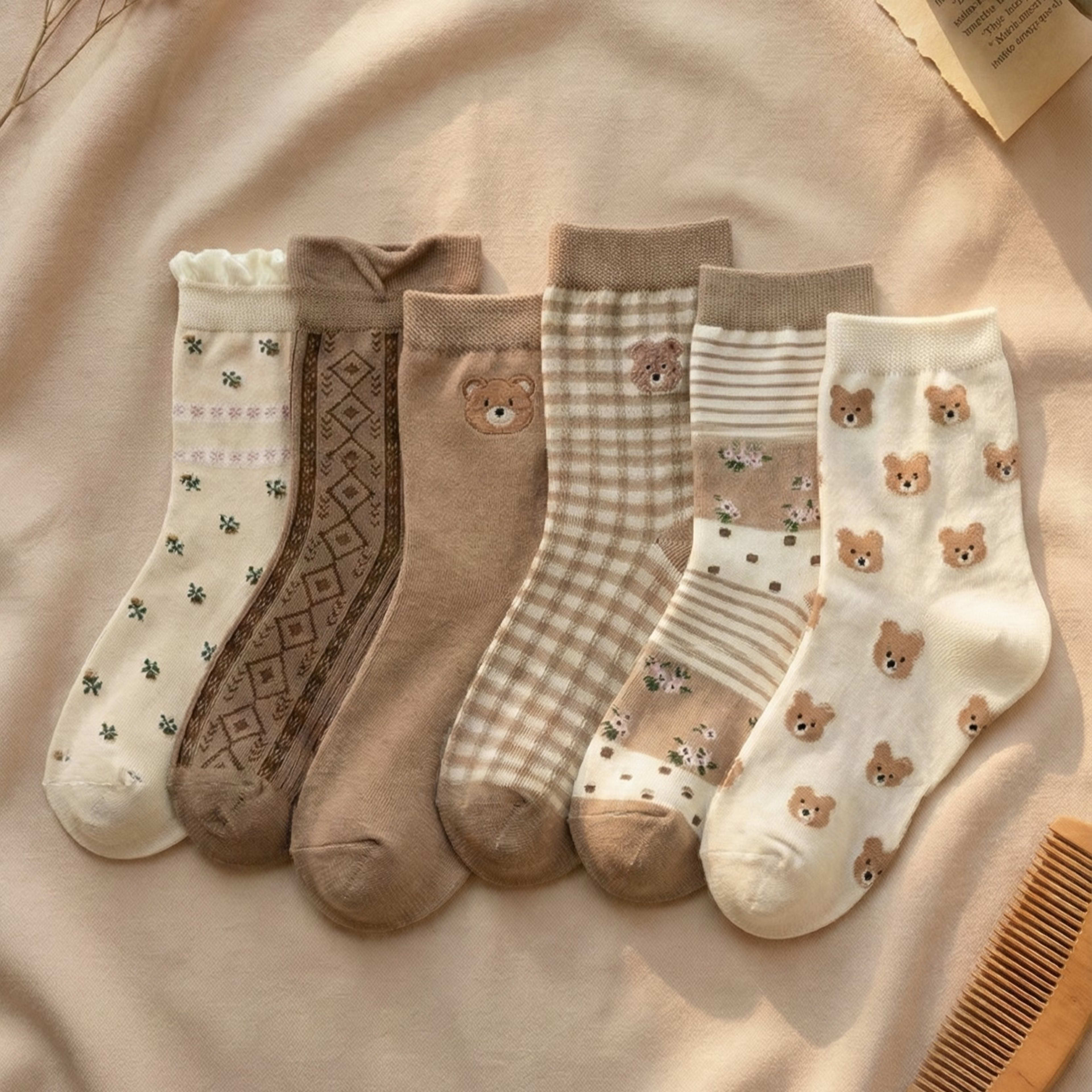 جوارب الدب الدافئة - طويل