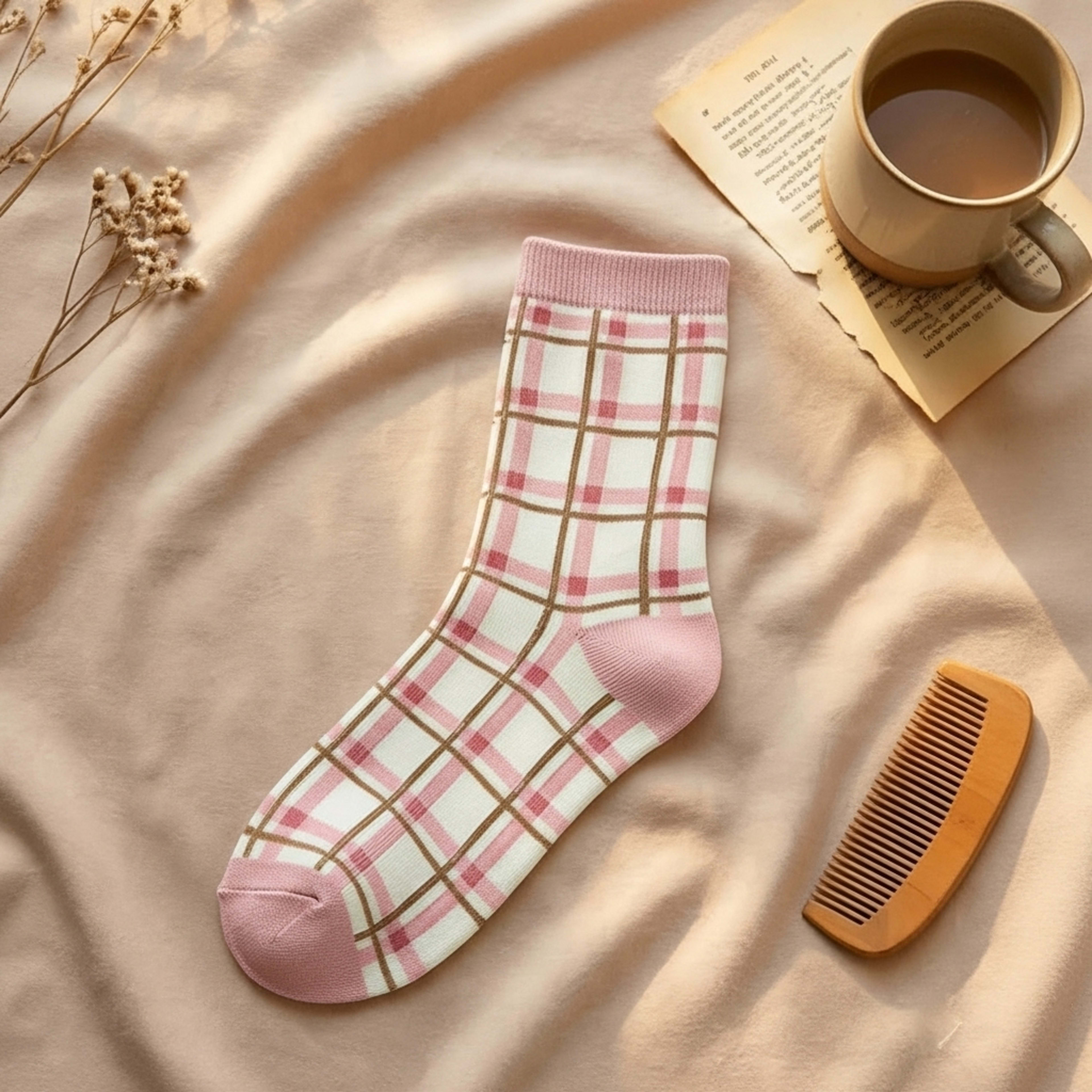 جوارب وردية فوطة مريحة thumbnail 5