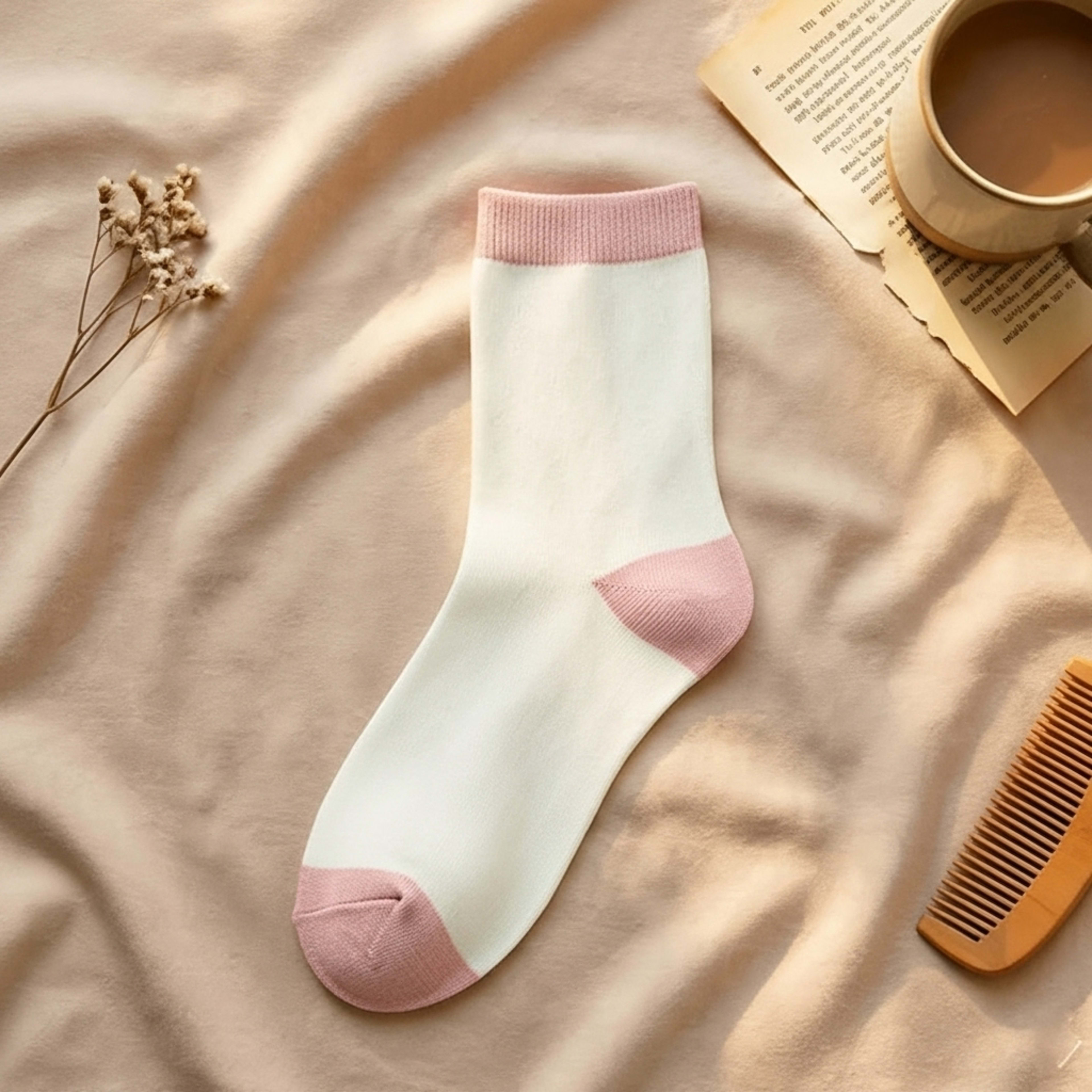 جوارب وردية فوطة مريحة thumbnail 3